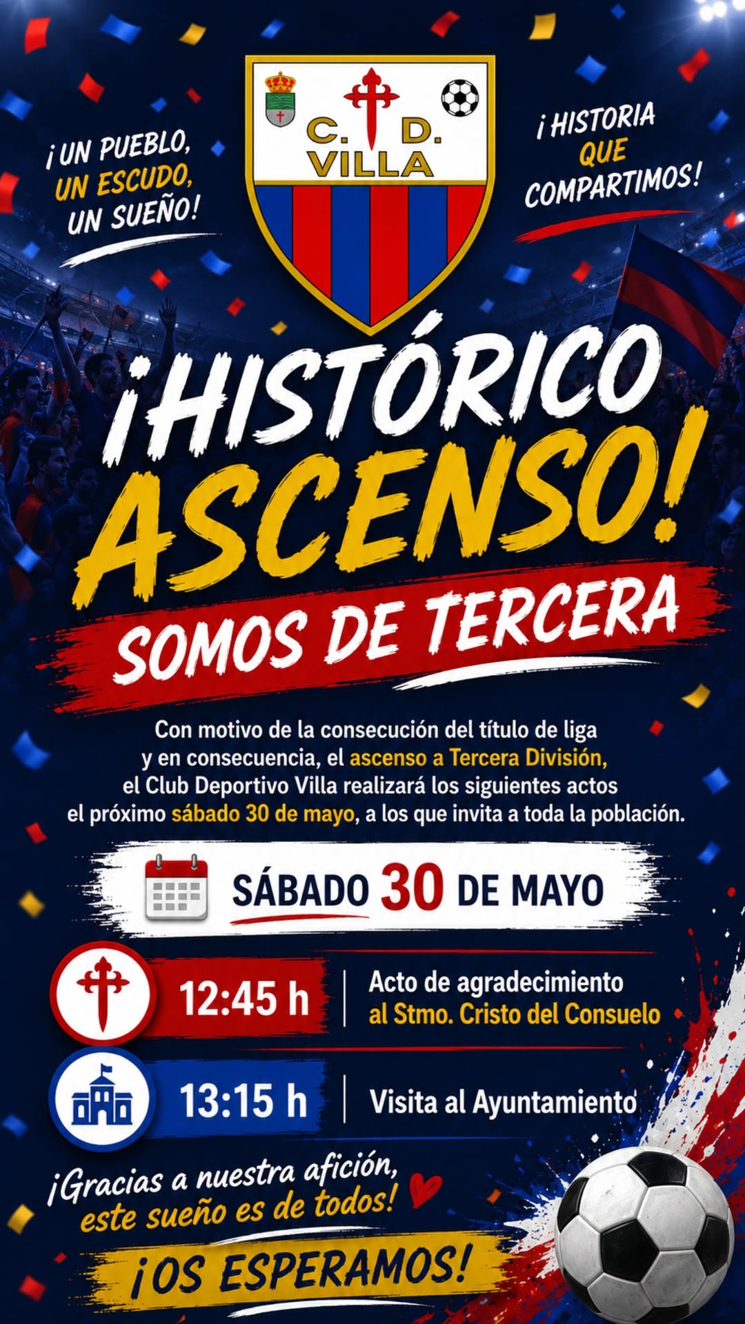 Celebraciones CDVilla 31MayoporAscenso