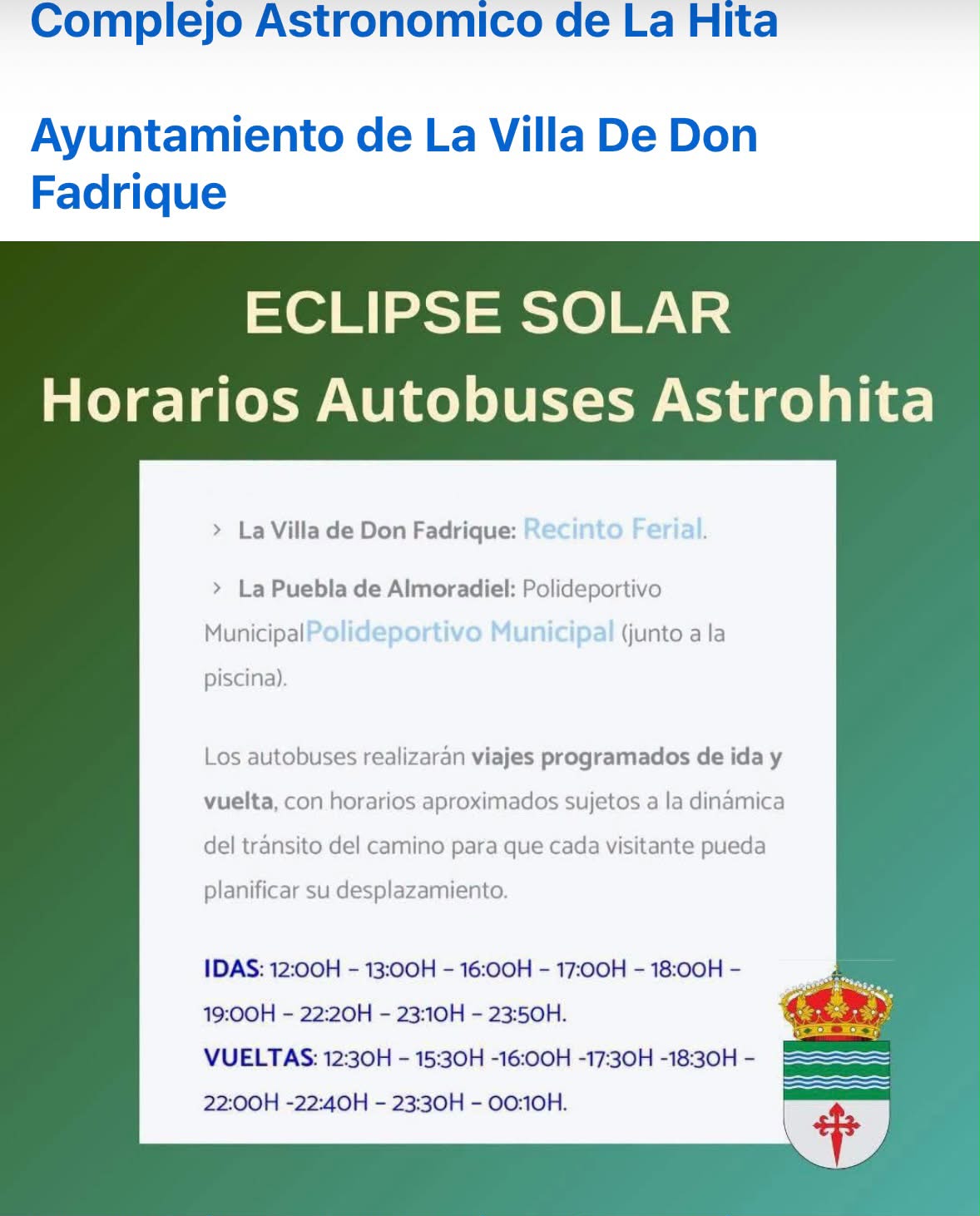 HorariosAstrohitaEclipseSolar